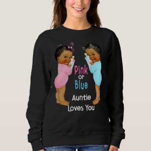 Sudadera Tía Rosa O Azul Te Ama Género Revelar Bebé P