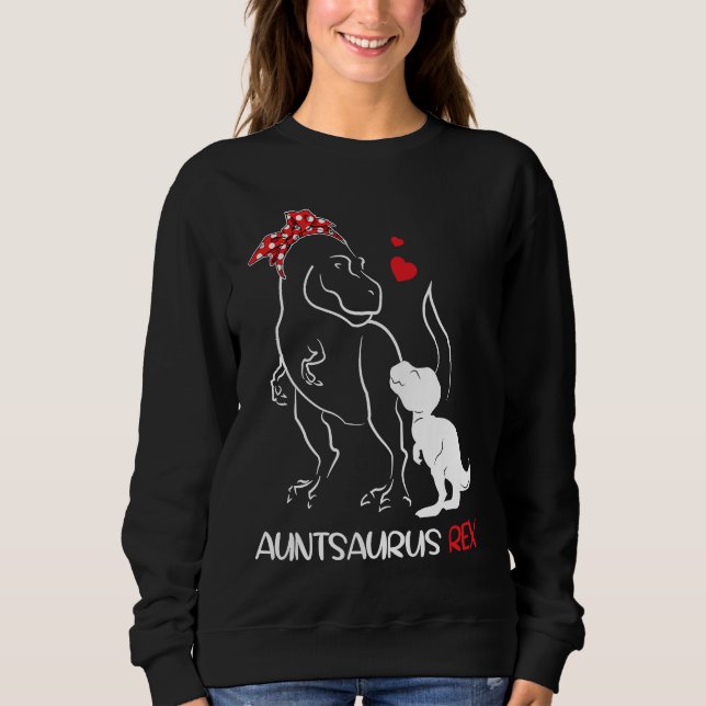 Sudadera Tía Saurus Rex Auntsaurus Dinosaur (Anverso)