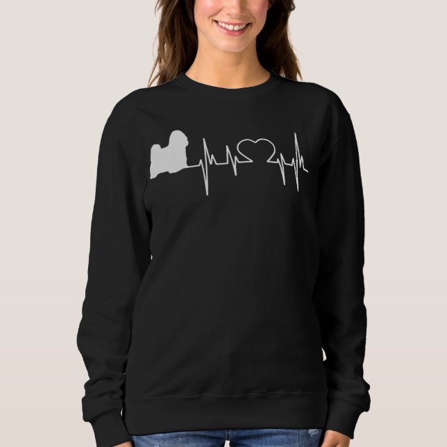 Sudadera Tibetano Terrier Dog Heartbeat (Anverso)