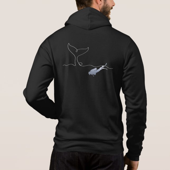 Sudadera Tiburón Ballena, Buzo (Reverso)