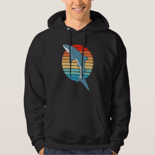 Sudadera Tiburón Ballena Retro Atardecer