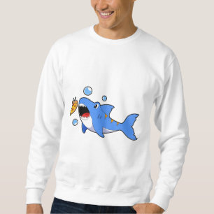 Sudadera Tiburón con pizza como cebo