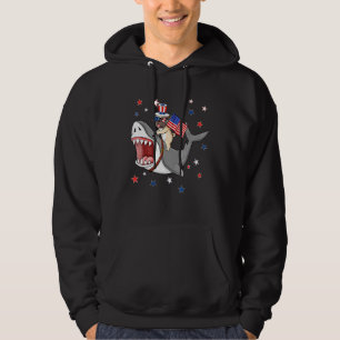 Sudadera Tiburón Pug 4 De Julio Perro Mamá Papá Cachorro