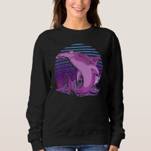 Sudadera Tiburón Vaporwave Retro Oceánico Animal Martillo 9