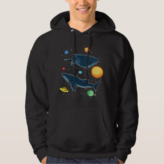 Sudadera Tiburones En La Galaxy Graciosa Amante Del Tiburón