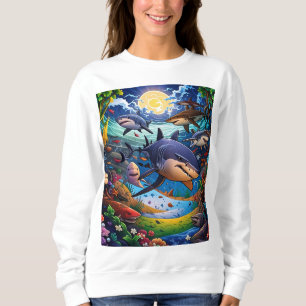 Sudadera Tiburones: viniendo hacia ti