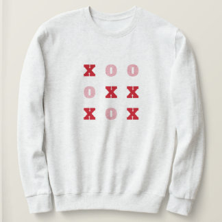 Sudadera Tic-Tac-Toe Abrazos y besos San Valentín