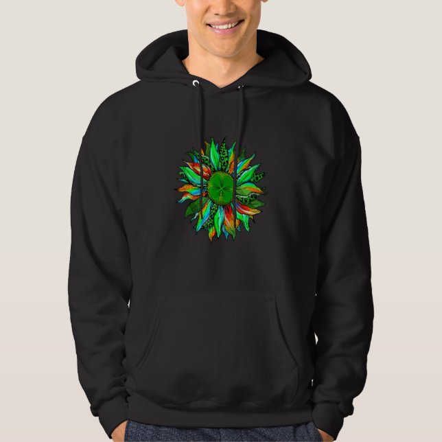 Sudadera Tie de girasol Dye Love Lucky Happy St Patricks Da (Anverso)