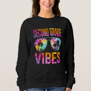 Sudadera Tie Dye Back To School Second Grado Vibes First Da