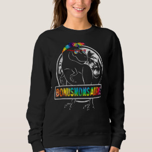 Sudadera Tie Dye Bonusmomsaurus Bonus Mamá Dinosaur Rex Mot