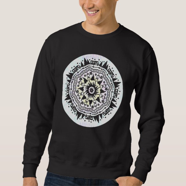 Sudadera Tie Dye Camping Rv Motorhome Campfire Mandala Bonf (Anverso)