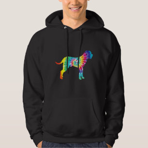 Sudadera Tie Dye Dog Hippie Cane Corso Retro Puppy