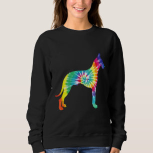 Sudadera Tie Dye Dog Hippie Gran Dane Retro Puppy