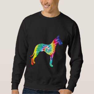 Sudadera Tie Dye Dog Hippie Gran Dane Retro Puppy