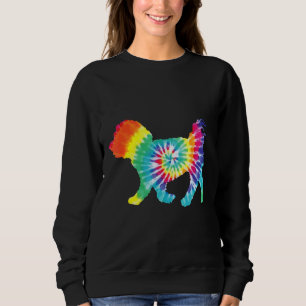 Sudadera Tie Dye Dog Hippie Manto Retro Puppy Maltés