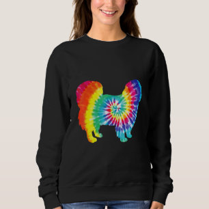 Sudadera Tie Dye Dog Hippie Pekingese Retro Puppy
