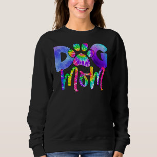 Sudadera Tie Dye Dog Mamá Feliz Día de la Madre cumpleaños
