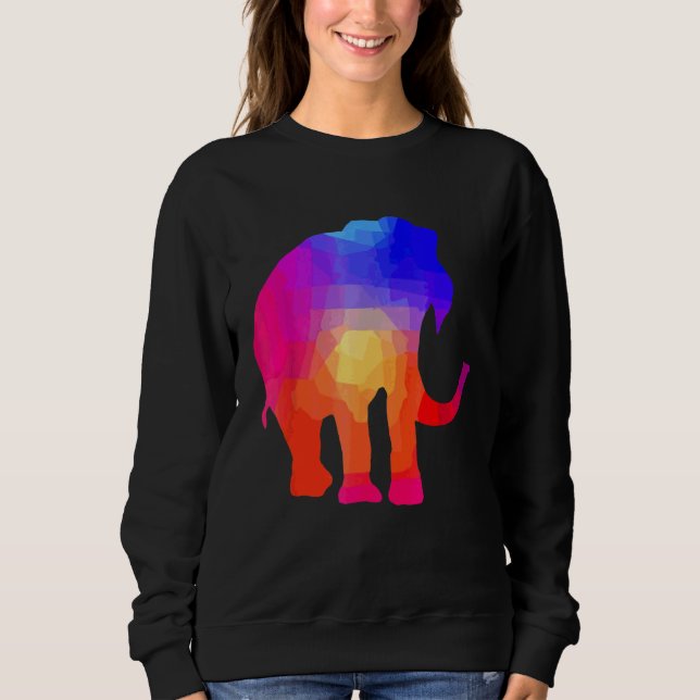 Sudadera Tie Dye Elephant Tie Dyed Save The Animals (Anverso)