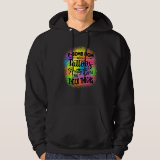 Sudadera Tie Dye F Bomb Mom With Tattoos Pretty Eyes And Th