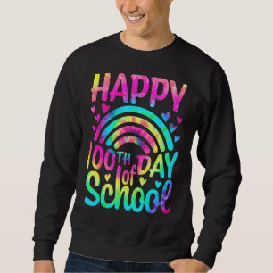Sudadera Tie Dye Feliz 100° Día del Estudiante Docente Esco