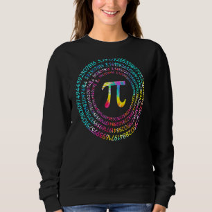 Sudadera Tie Dye Happy Pi Day Número Símbolo Math Math