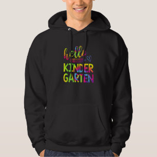 Sudadera Tie Dye Hello Profesor De Jardines De Niños De Vue