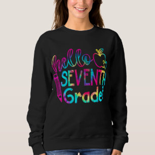 Sudadera Tie Dye Hello Séptimo Grado Equipo 7º Grado De Vue