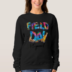 Sudadera Tie Dye Leopard Field Day Vibes Teachers Kids Fiel
