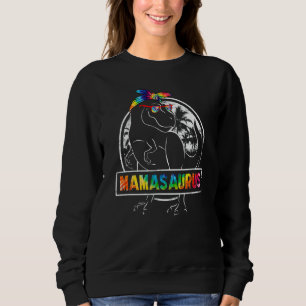Sudadera Tie Dye Mamasaurus Dinosaur Rex Mama Mamá