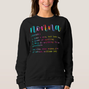 Sudadera Tie Dye Nonna Definición Mejor Nonna Jamás Madres