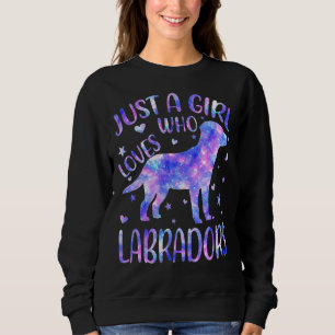 Sudadera Tie Dye Solamente Un Chica Que Ama A Los Labradors