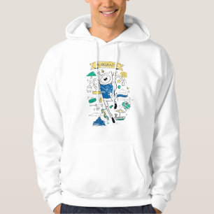 Sudadera Tiempo de aventura Esbozo finn "Algebraic"