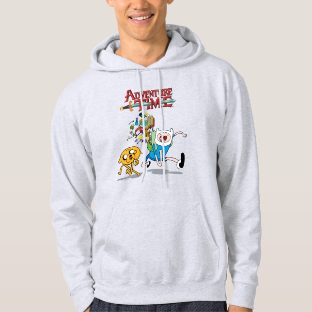 Sudadera Tiempo de aventura | Gear de aventura de Finn (Anverso)