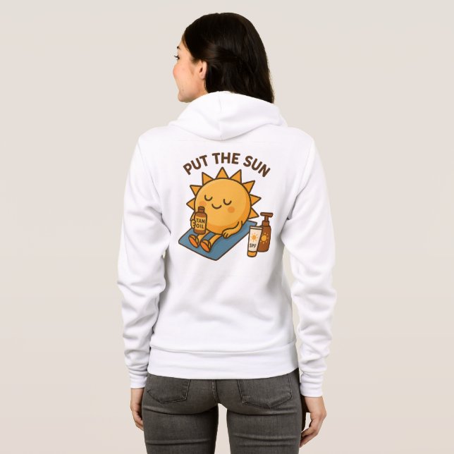 Sudadera Tiempo de brillo soleado (Reverso completo)