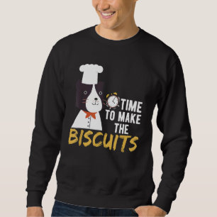 Sudadera Tiempo De Gato Del Chef Para Hacer Biscuits 3