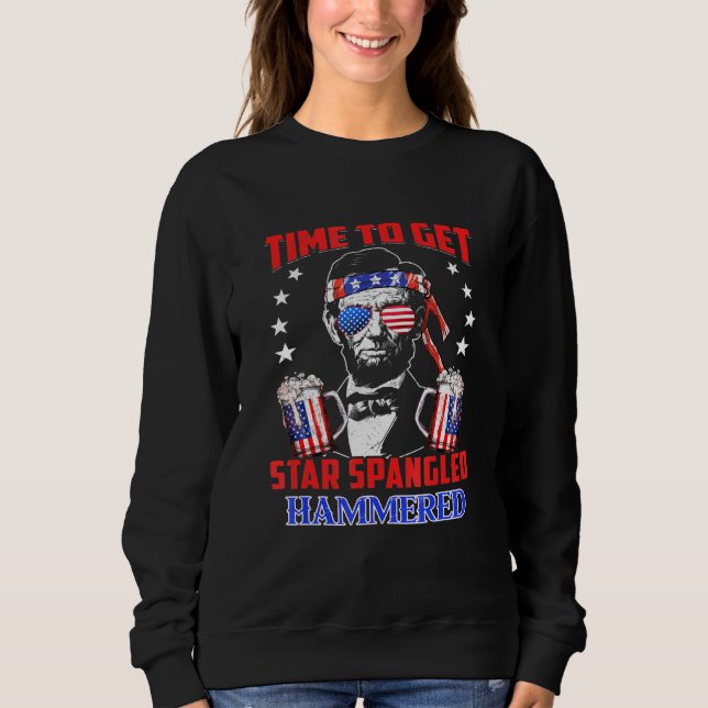 Sudadera Tiempo De Hacerse Marrullar A Star Spangled (Anverso)