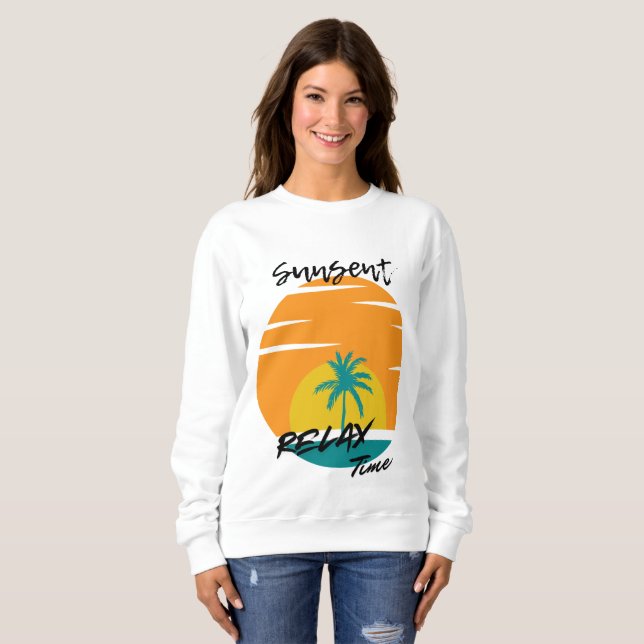 Sudadera Tiempo de Relax del Sol (Anverso completo)