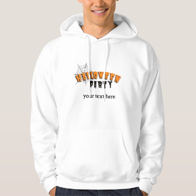 Sudadera tiempo para la fiesta de halloween editable (Anverso)