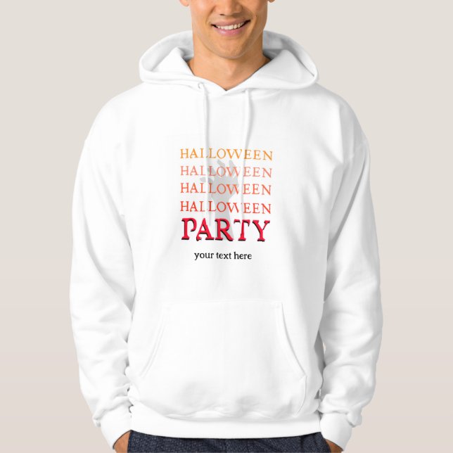 Sudadera tiempo para la fiesta de halloween editable (Anverso)