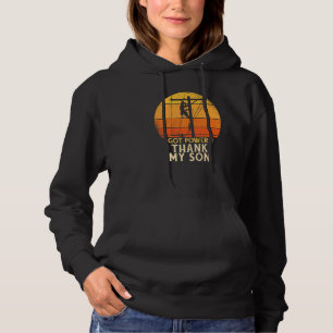 Sudadera Tiene energía gracias a un liniero mi hijo cable e