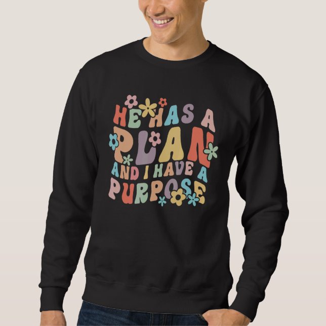 Sudadera Tiene Un Plan Y Tengo Un Propósito (Anverso)