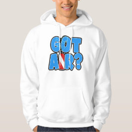 Sudadera ¿Tienes aire? con tanque de bandera de buceo.