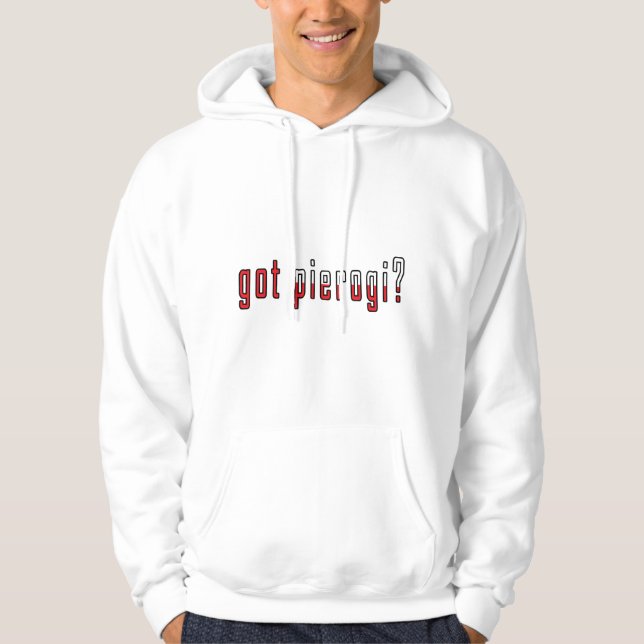 Sudadera ¿Tienes pierogi? Bandera (Anverso)
