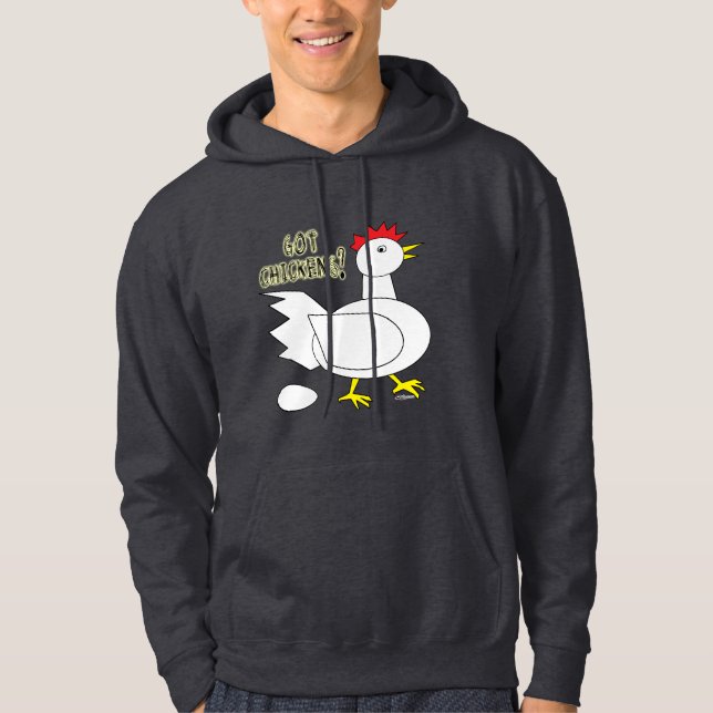 Sudadera ¿Tienes pollos? Con capucha (Anverso)