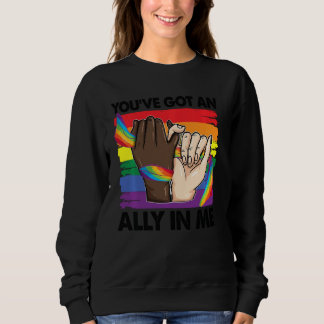Sudadera Tienes Un Aliado En Mi Bandera Lgbt Arcoiris Lgbtq
