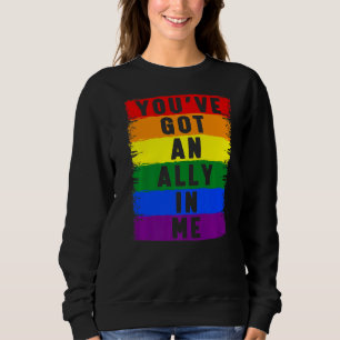 Sudadera Tienes un aliado en mí Lgbt Orde Lgbtq