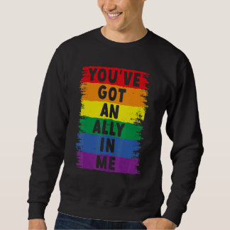 Sudadera Tienes un aliado en mí Orgullo Lgbt