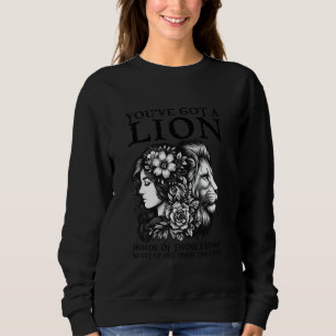 Sudadera Tienes un león dentro de esos pulmones cristiano
