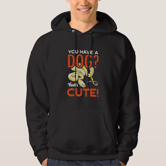 Sudadera Tienes un perro que es adorable Banana Ball Python (Anverso)