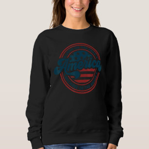 Sudadera Tierra Americana De Los Libres Por La Valiente Cua